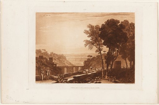 The Bridge and Goats, plate 43 from Liber Studiorum