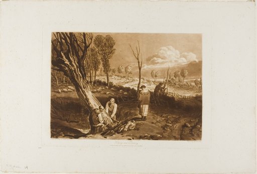 Hedging and Ditching, plate 47 from Liber Studiorum