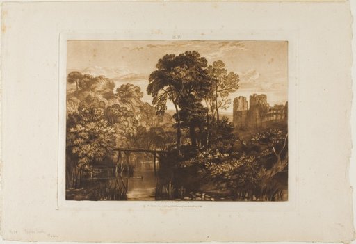 Berry Pomeroy Castle, plate 58 from Liber Studiorum