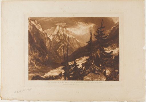The Source of the Arveron, plate 60 from Liber Studiorum