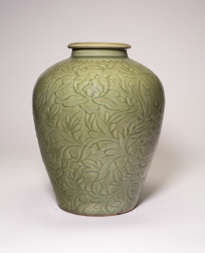 Jar with Peony Scrolls