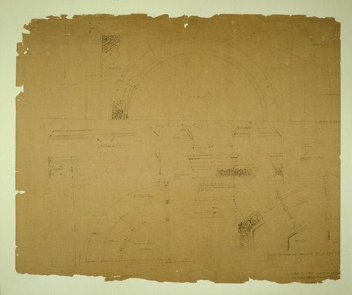 Auditorium Building, Chicago, Illinois, Plaster Details for Retiring Rooms