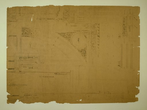 Auditorium Building, Chicago, Illinois, Plaster Details with Electric Lights