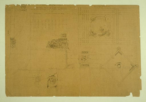 Auditorium Building, Chicago, Illinois, Plaster Details for Balcony