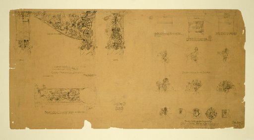 Auditorium Building, Chicago, Illinois, Plaster Details for Gallery