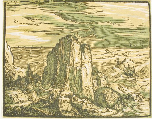 Cliff on a Seashore, from Four Small Landscapes