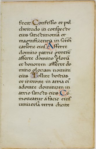 Illuminated Manuscript Leaf