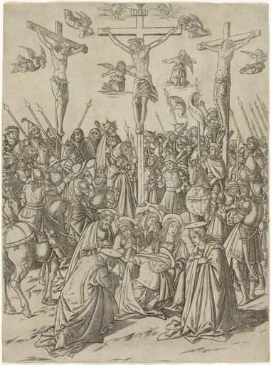 The Crucifixion with the Two Thieves, from the Mysteries of the Rosary