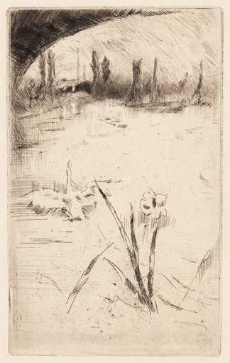 Sketch after Cecil Lawson's "Swan and Iris"
