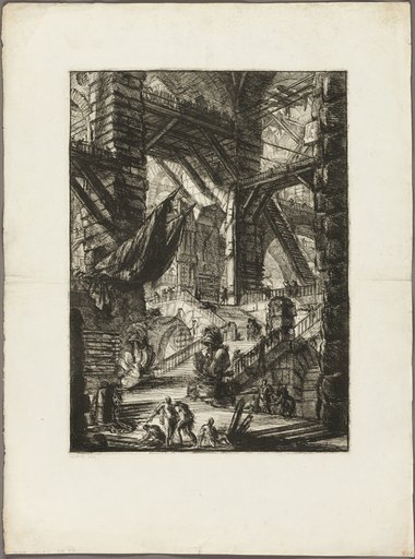 The Staircase with Trophies, plate 8 from Imaginary Prisons