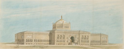 World's Columbian Exposition Fine Arts Museum, Chicago, Illinois, Perspective