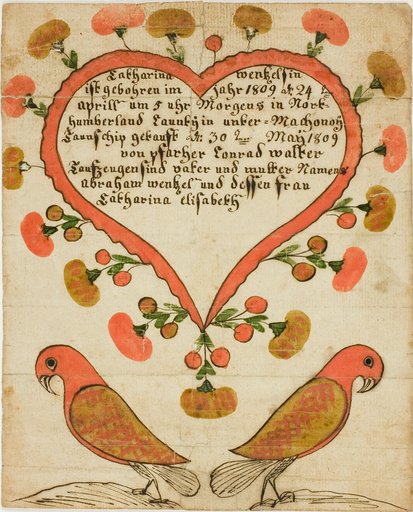 Baptismal Certificate of Catharina Wentzelsin