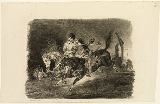 Faust and Mephistopheles Galloping Through the Night of the Witches' Sabbath
