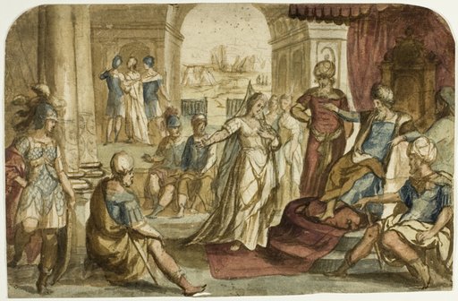 Woman before a King