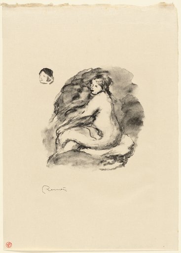 Study of Seated Female Nude, Variant