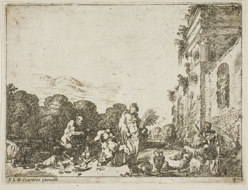 Bacchanalian Scene with Allegorical Figures