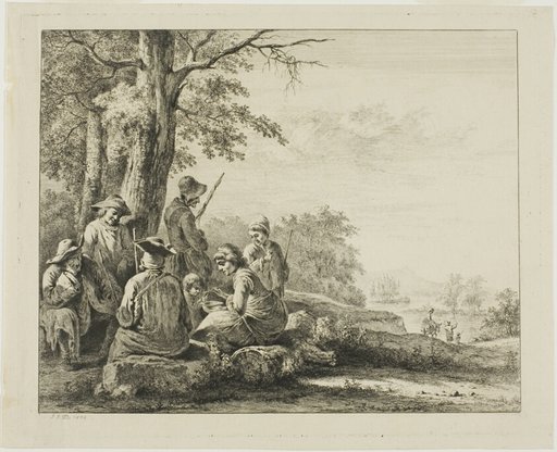 Family Scene in Landscape