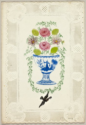 Untitled Valentine (Vase of Flowers with Bird)