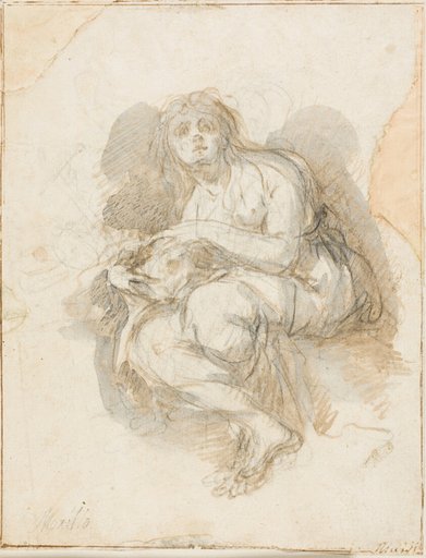 Female Saint Holding Skull