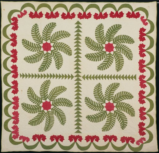 Bedcover (Princess Feather or Ostrich Plume Quilt)