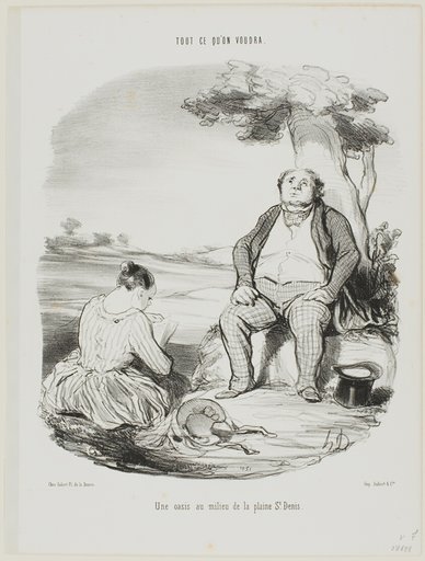An Oasis in the Middle of the Plain of St. Denis, plate 5 from Tout Ce Qu'on Voudra