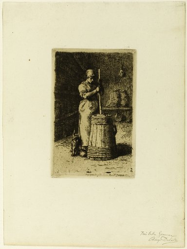 A Woman Churning
