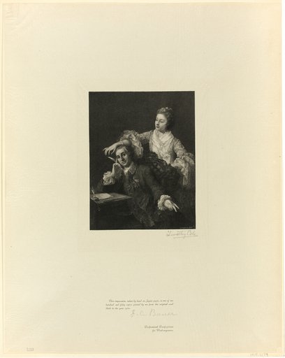 Garrick and his wife, from Old English Masters