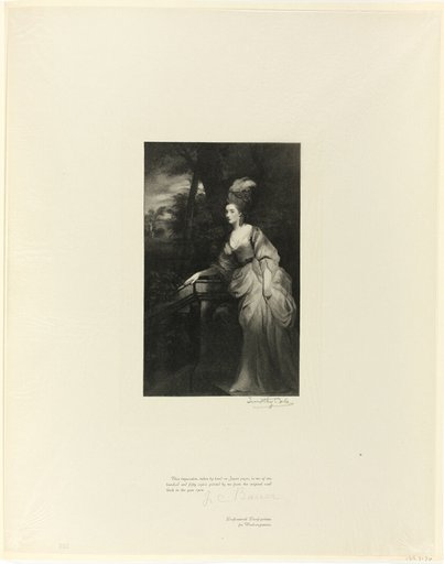 Georgiana, Duchess of Devonshire, from Old English Masters