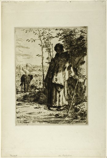The Shepherdess Knitting