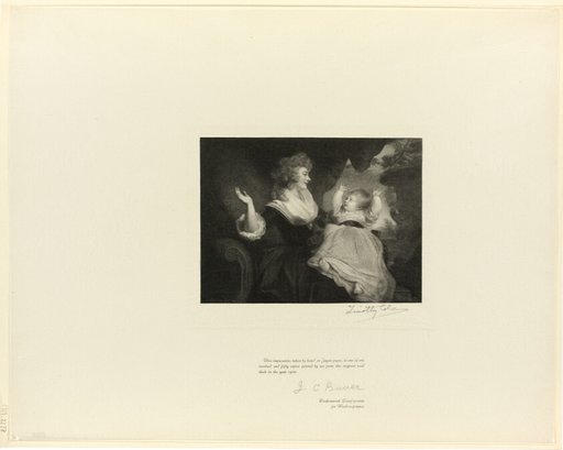 Duchess of Devonshire and child, from Old English Masters