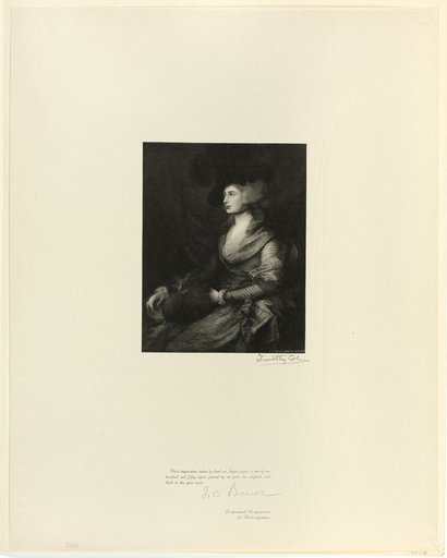 Portrait of Mrs. Siddons, from Old English Masters