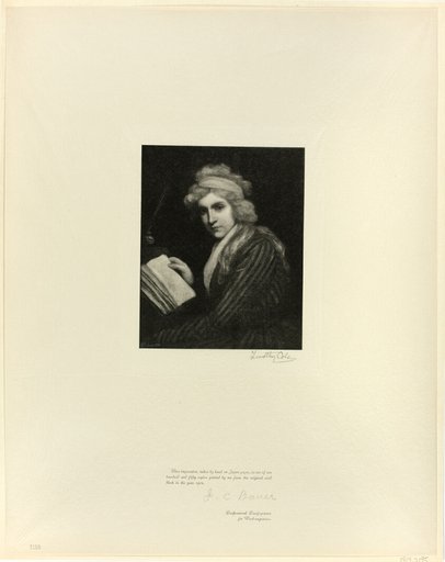 Portrait of Mary Wollstonecraft, from Old English Masters