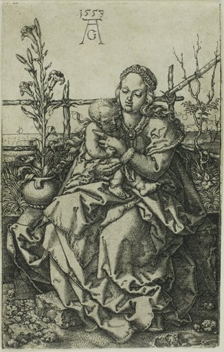 The Virgin and Child Seated on a Grassy Bank
