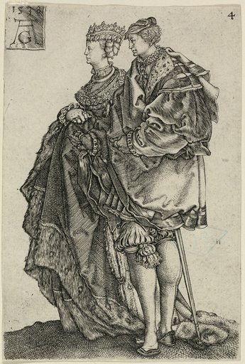 Dancing Couple, plate four from The Large Wedding-Dancers