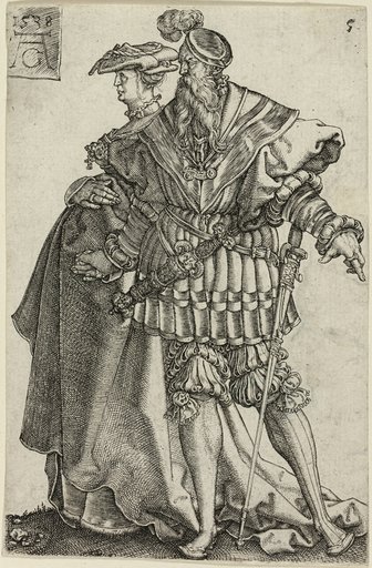 Dancing Couple, plate five from The Large Wedding-Dancers