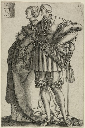 Dancing Couple, plate eleven from The Large Wedding-Dancers