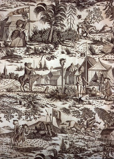 A Visit to the Camp (Furnishing Fabric)