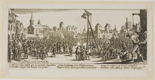 The Strappado, plate ten from The Large Miseries of War