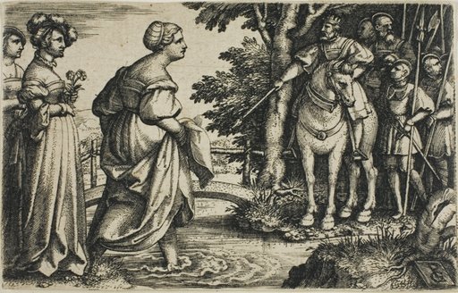 The Queen of Sheba Avoiding the Wooden Bridge