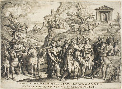 The Triumph of Love, plate one from The Triumphs of Petrarch