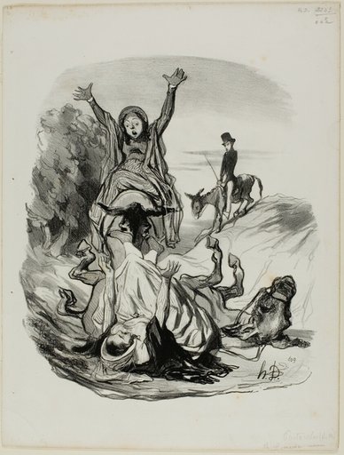 "- Oh my God, Mama, mama!........ For heaven's sake..... my daughter, my daughter!!!," plate 26 from Pastorales