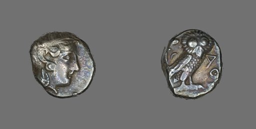 Tetradrachm (Coin) Depicting the Goddess Athena