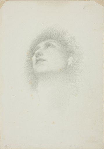Head of a Woman with Face Upturned