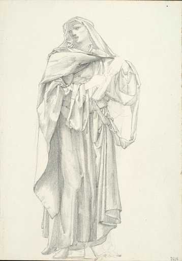 Draped Male Figure (sketchbook #2614)