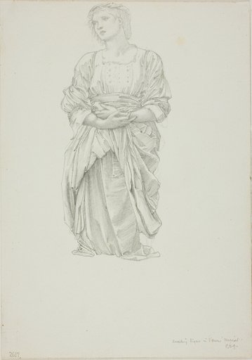 Study for 'The Mirror of Venus': Kneeling Female Figure