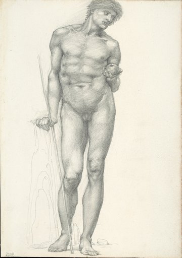 Paris with Golden Apple in Left Hand, for the Troy Triptych (sketchbook #2638)