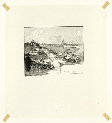 The Dawn, plate fourteen from Le Long de la Seine et des Boulevards
