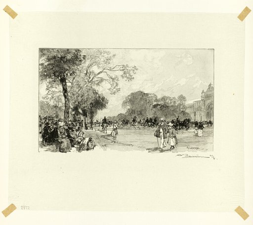 L'Avenue des Champs-Élysées, plate eighteen from Le Long de la Seine et des Boulevards