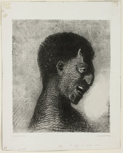 The Satyr with the Cynical Smile, plate 5 of 8 from "Les Origines"