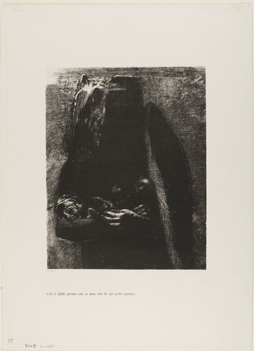 It is the Devil, Bearing Beneath his Two Wings the Seven Deadly Sins, plate 2 from The Temptation of Saint Anthony (1st series)